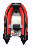 Boatify 9.8ft Inflatable Boat Raft Fishing Dinghy Pontoon Boat Kayak with Aluminum Floor