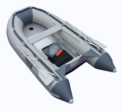 Boatify 9.8ft Inflatable Boat Raft Fishing Dinghy Pontoon Boat Kayak with Aluminum Floor