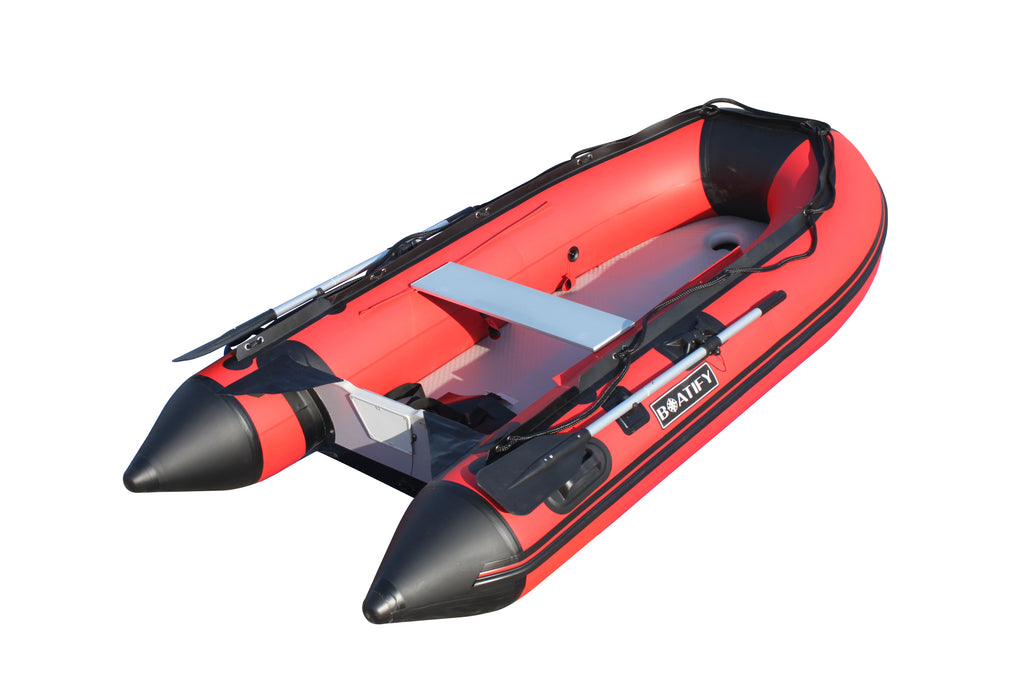Boatify 8.9 ft Inflatable Boat Raft Dinghy Pontoon Fishing Boat